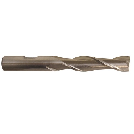 Drill America 3/16"x3/8" HSS 2 Flute Single End End Mill, Shank Size: 3/8" DWCT306